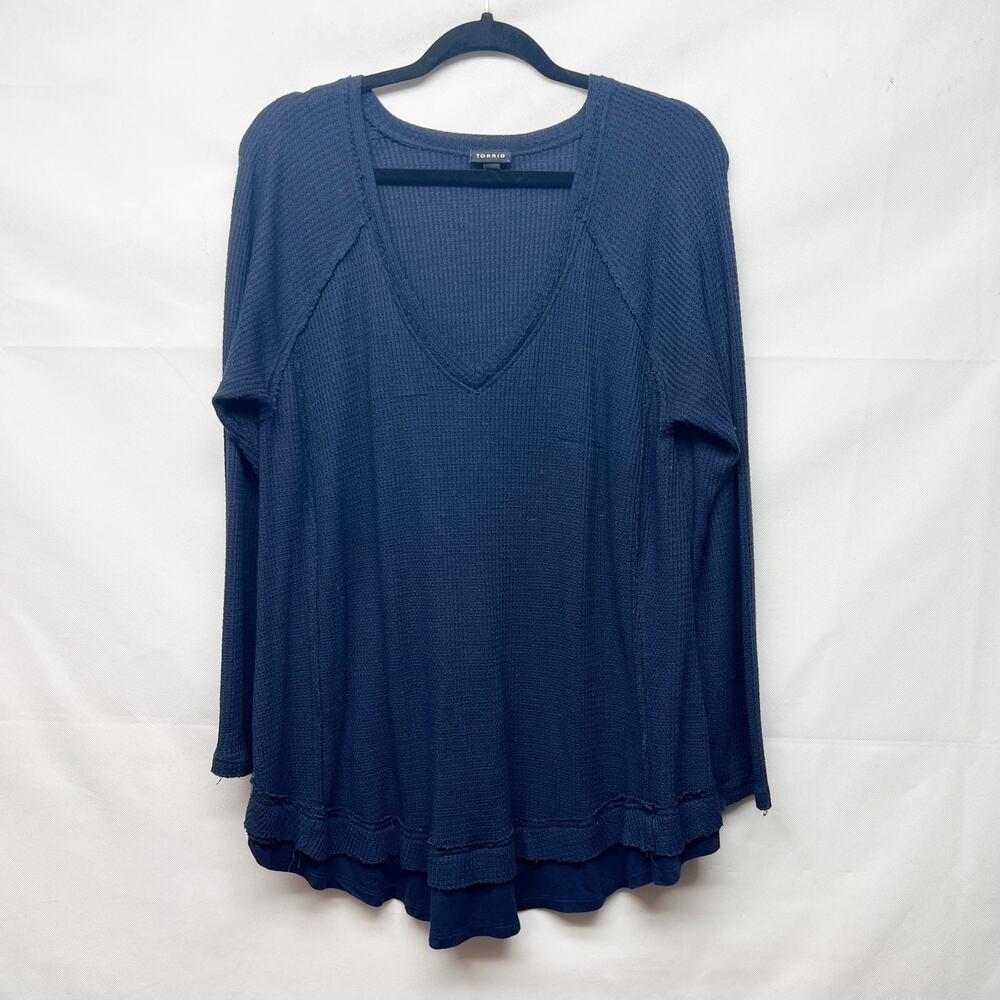 Torrid Womens Thermal 2X Waffle Knit Stretch Comfort Relaxed Sleep Lounge Cozy